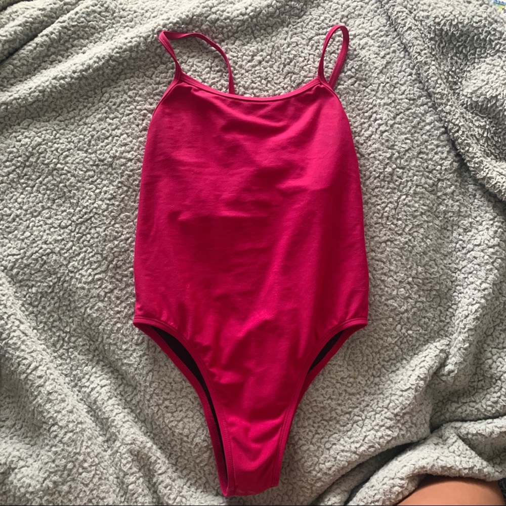 dark pink jolyn onesie